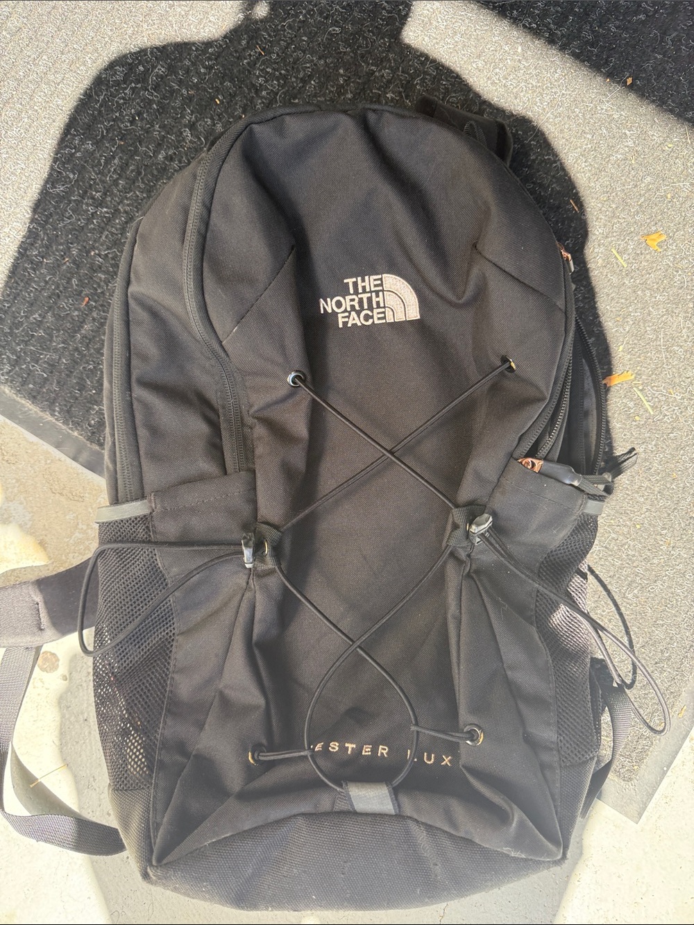 The North Face Black Daypack with Front Bungee